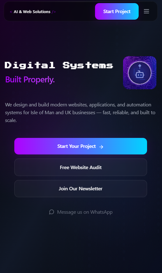 AI & Web Solutions IOM logo